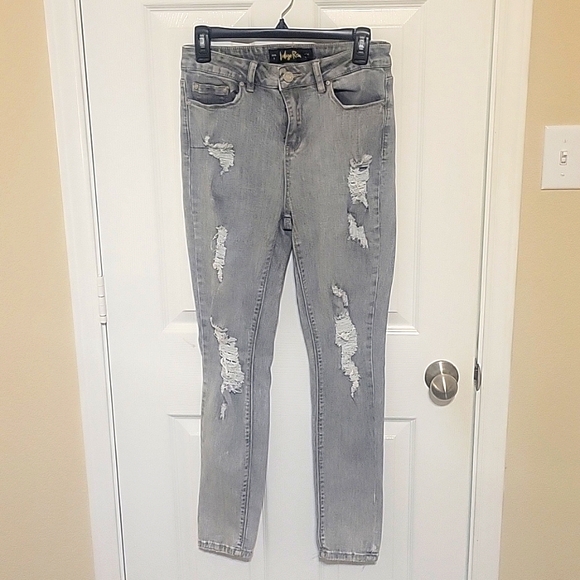 Jeans, gray, size 9 - Picture 1 of 3